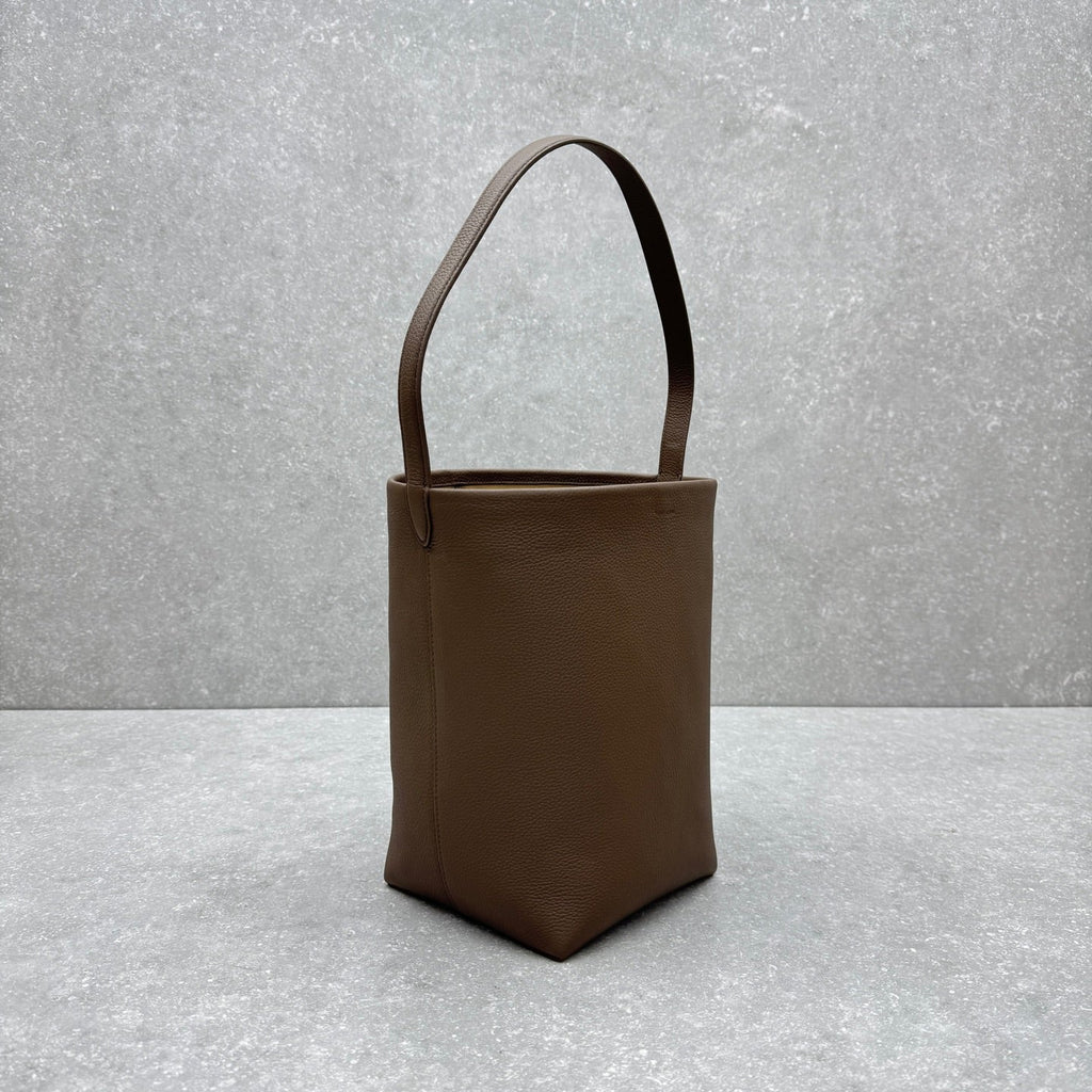 The Row 2025 N/S Park Tote Bag 34cm Brown Calfskin