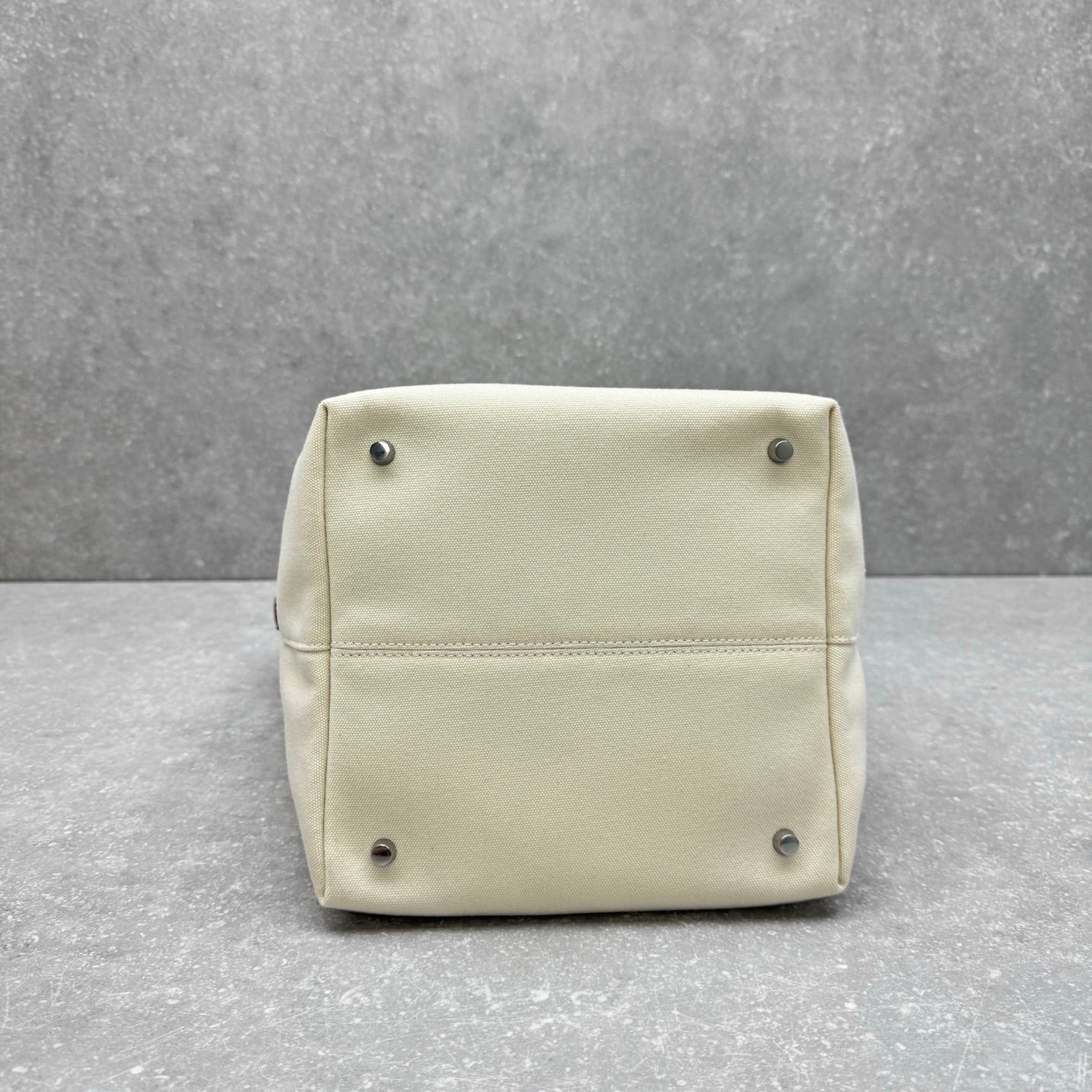 The Row 2025 Large N/S Park Tote Bag 43cm White Leather Canvas