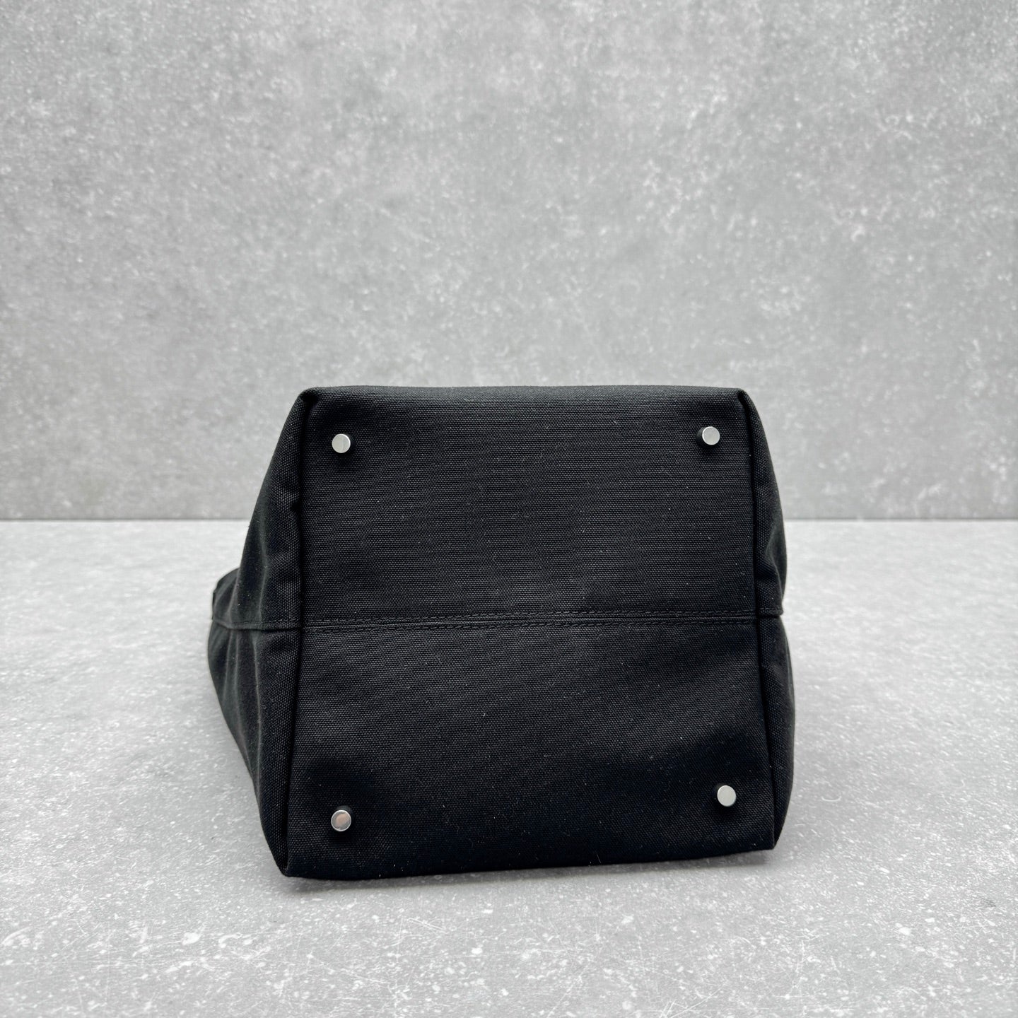 The Row 2025 Large N/S Park Tote Bag 43cm Black Leather Canvas