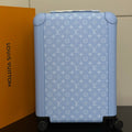 LV 2025 Horizon 55 Suitcase Sky Blue Canvas Cowhide 273840