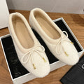 Celine 25 Ballet Flat White Blend Knitted Wool 541480