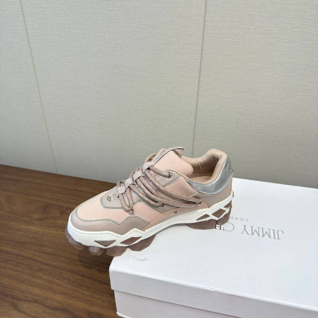 Jimmy Diamond X II/F Sneaker White Pink Fabric Leather 517666