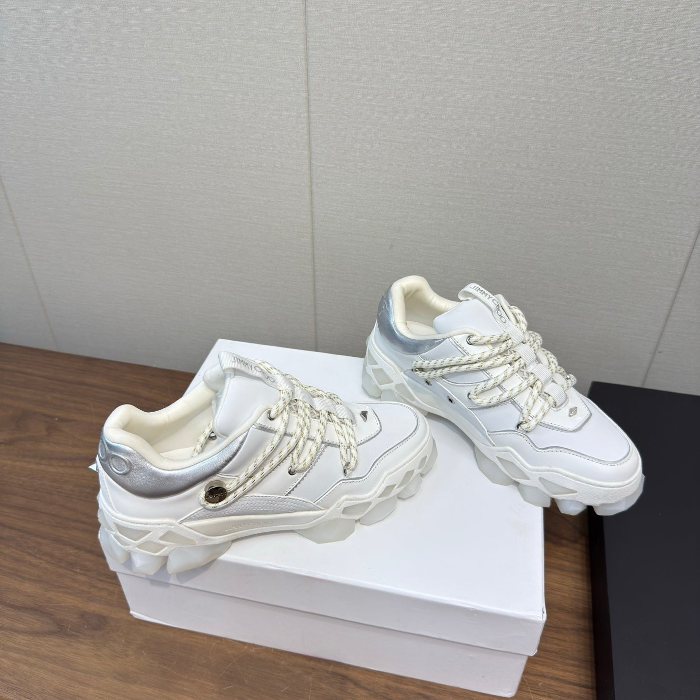 Jimmy Diamond X II/F Sneaker White Grey Fabric Leather 517667