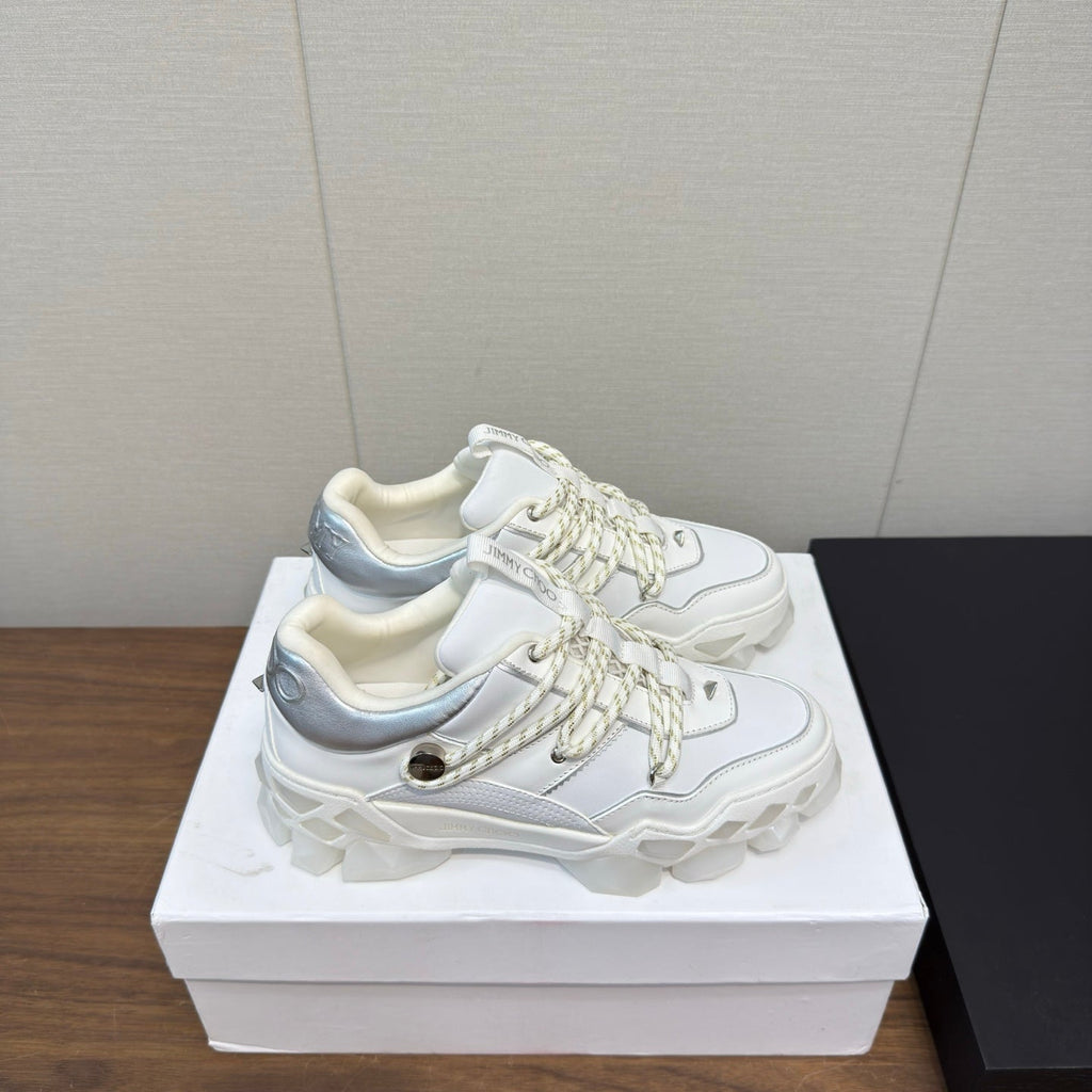 Jimmy Diamond X II/F Sneaker White Grey Fabric Leather 517667