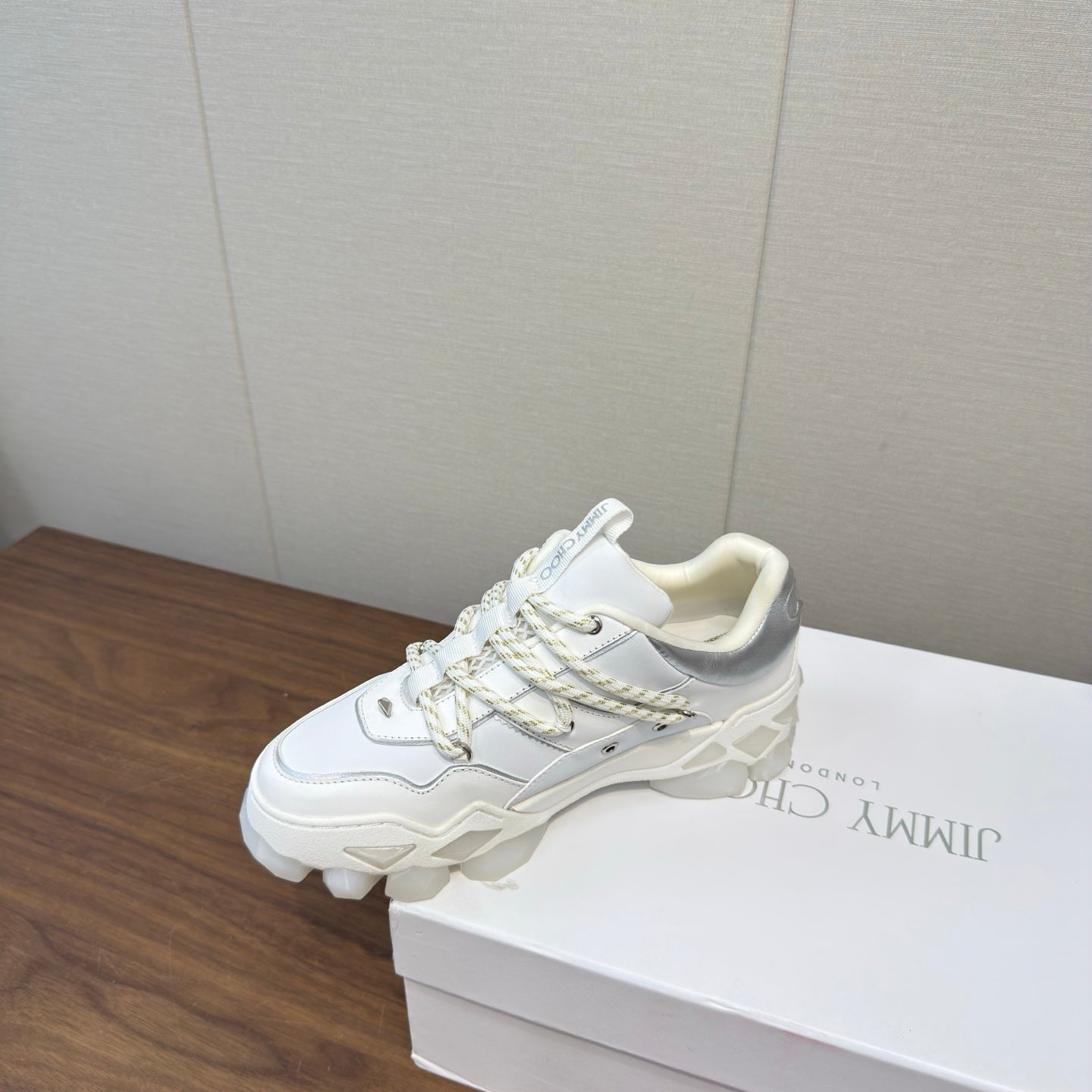 Jimmy Diamond X II/F Sneaker White Grey Fabric Leather 517667