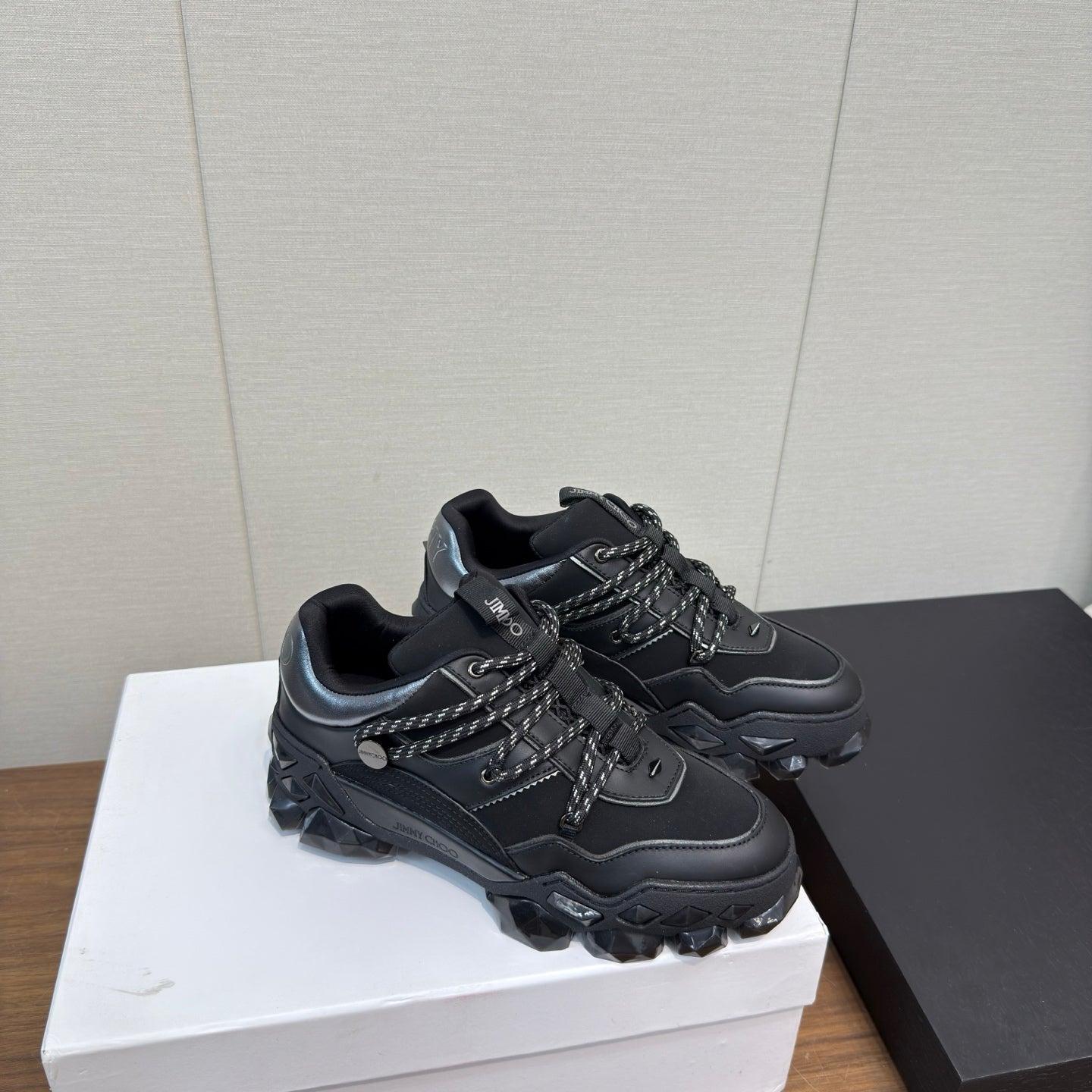 Jimmy Diamond X II/F Sneaker Black Fabric Leather 517668