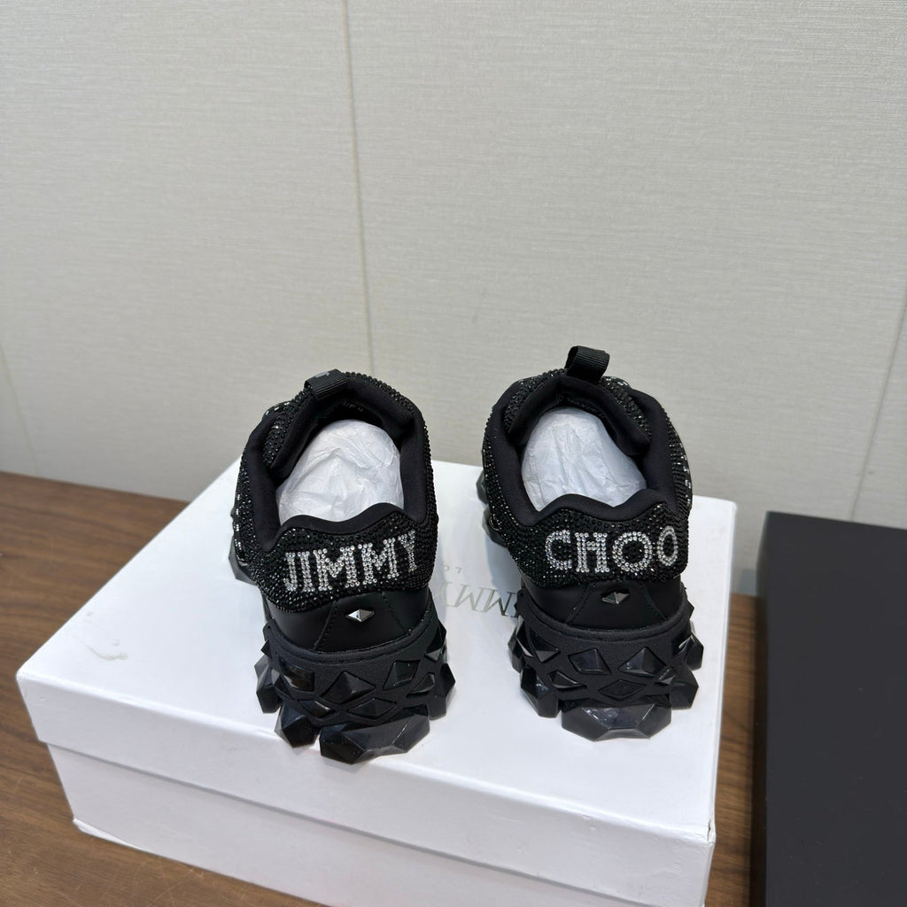 Jimmy Diamond X II/F Sneaker With Crystals Black Leather 517671