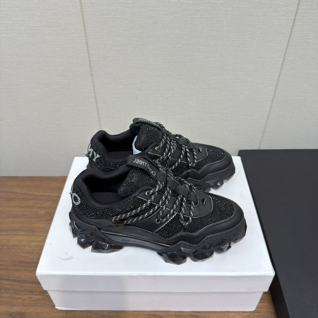 Jimmy Diamond X II/F Sneaker With Crystals Black Leather 517671