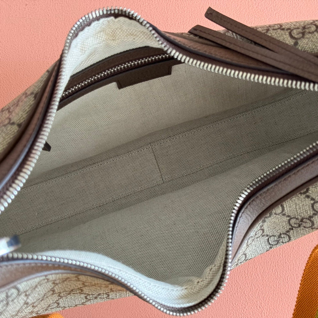 GG 2025 Attache Shoulder Bag Ebony Canvas Leather 273659