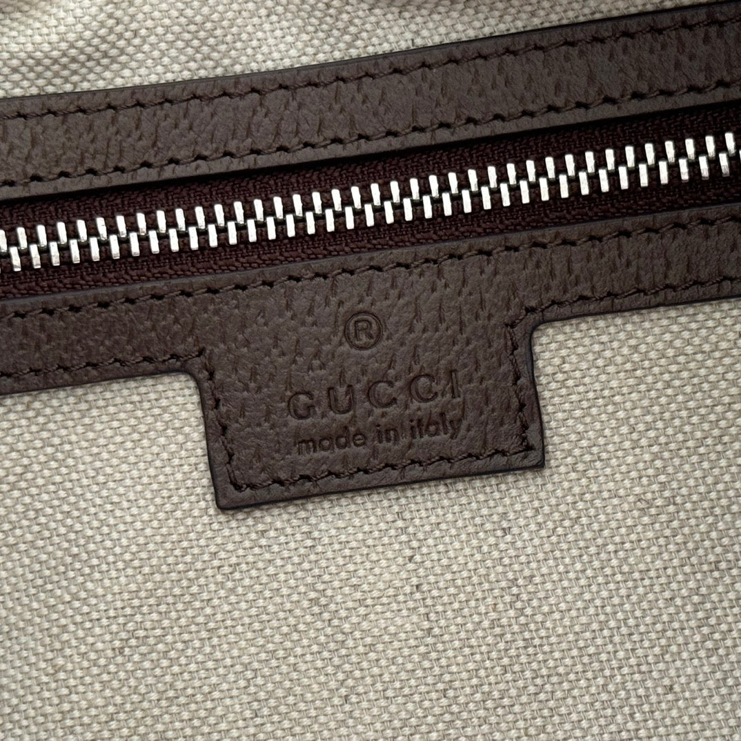 GG 2025 Attache Shoulder Bag Ebony Canvas Leather 273659