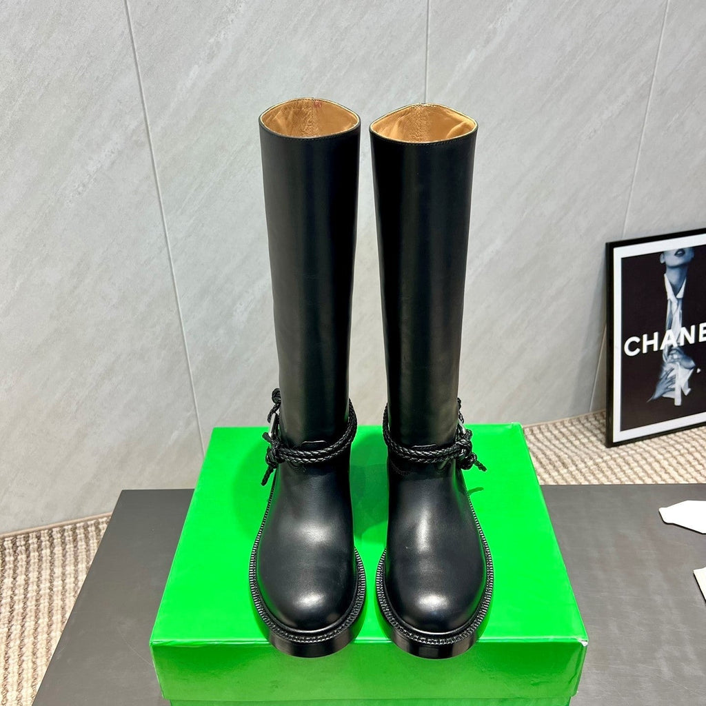 BV James Long Boot Black Calfskin 540192