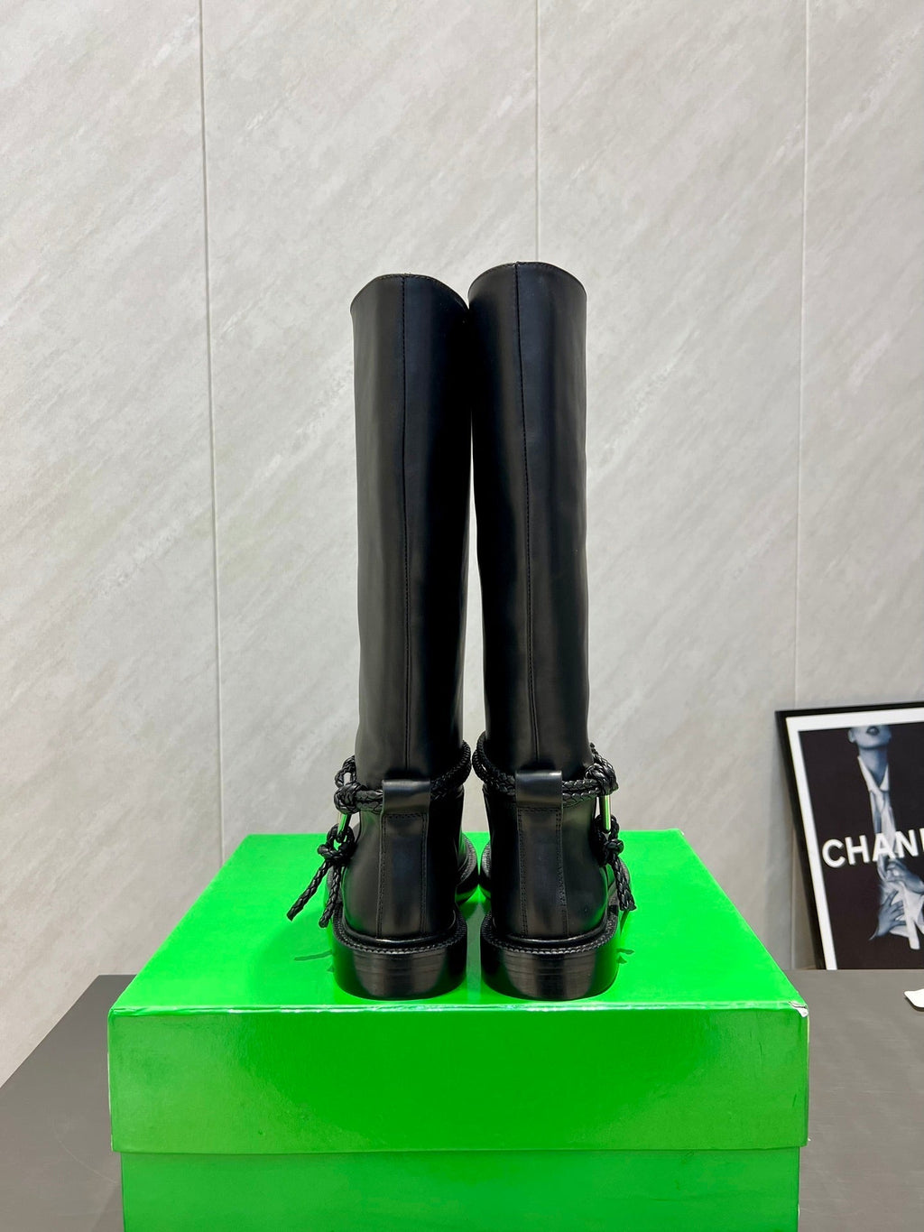 BV James Long Boot Black Calfskin 540192