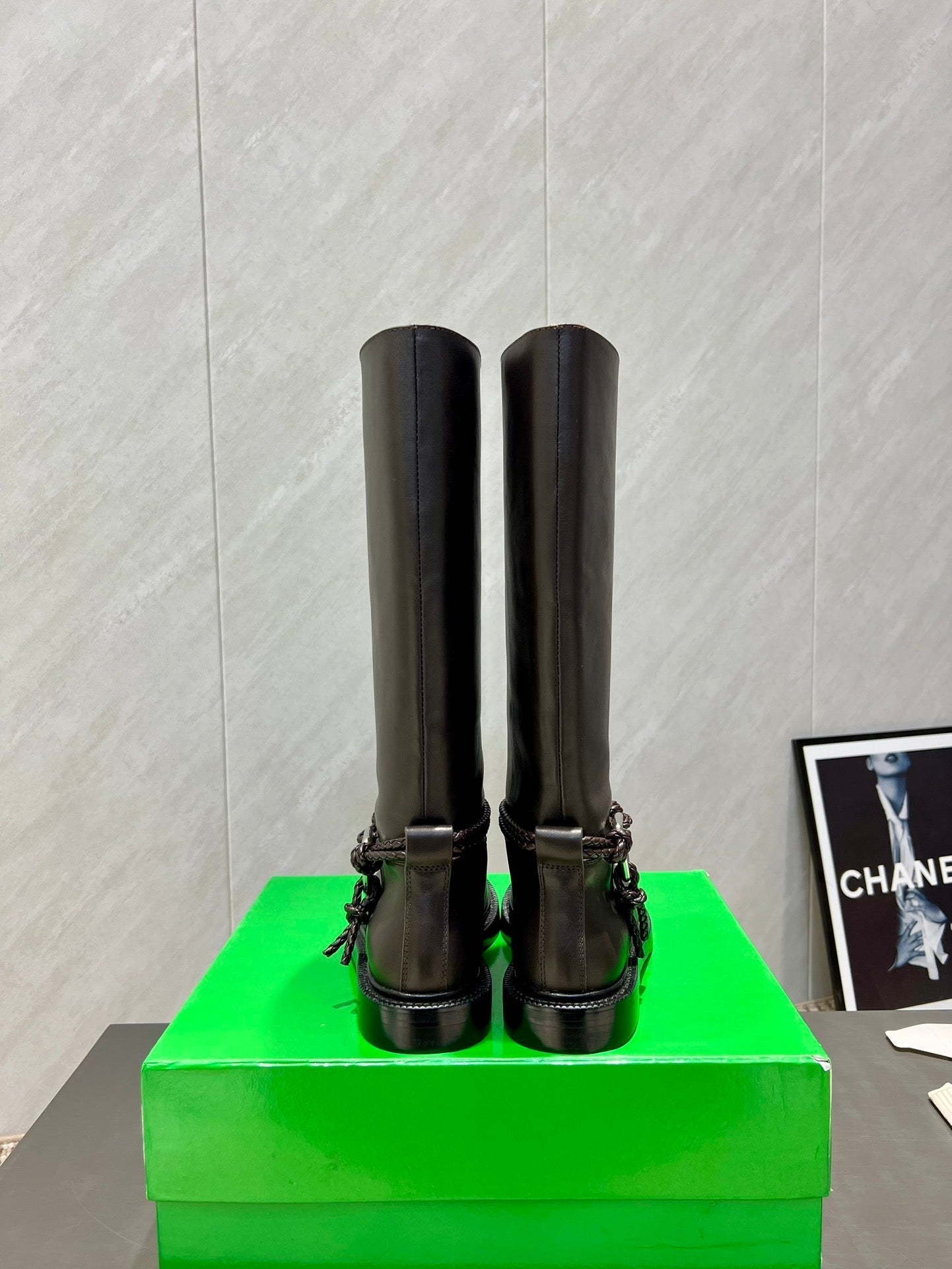 BV James Long Boot Taupe Brown Calfskin 540193