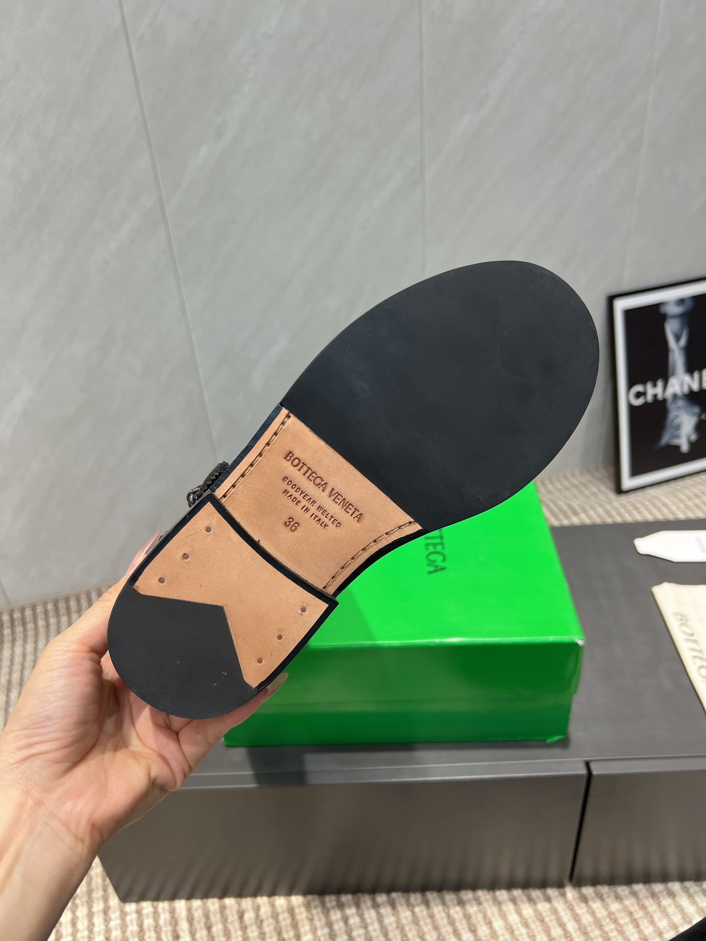 BV James Long Boot Taupe Brown Calfskin 540193