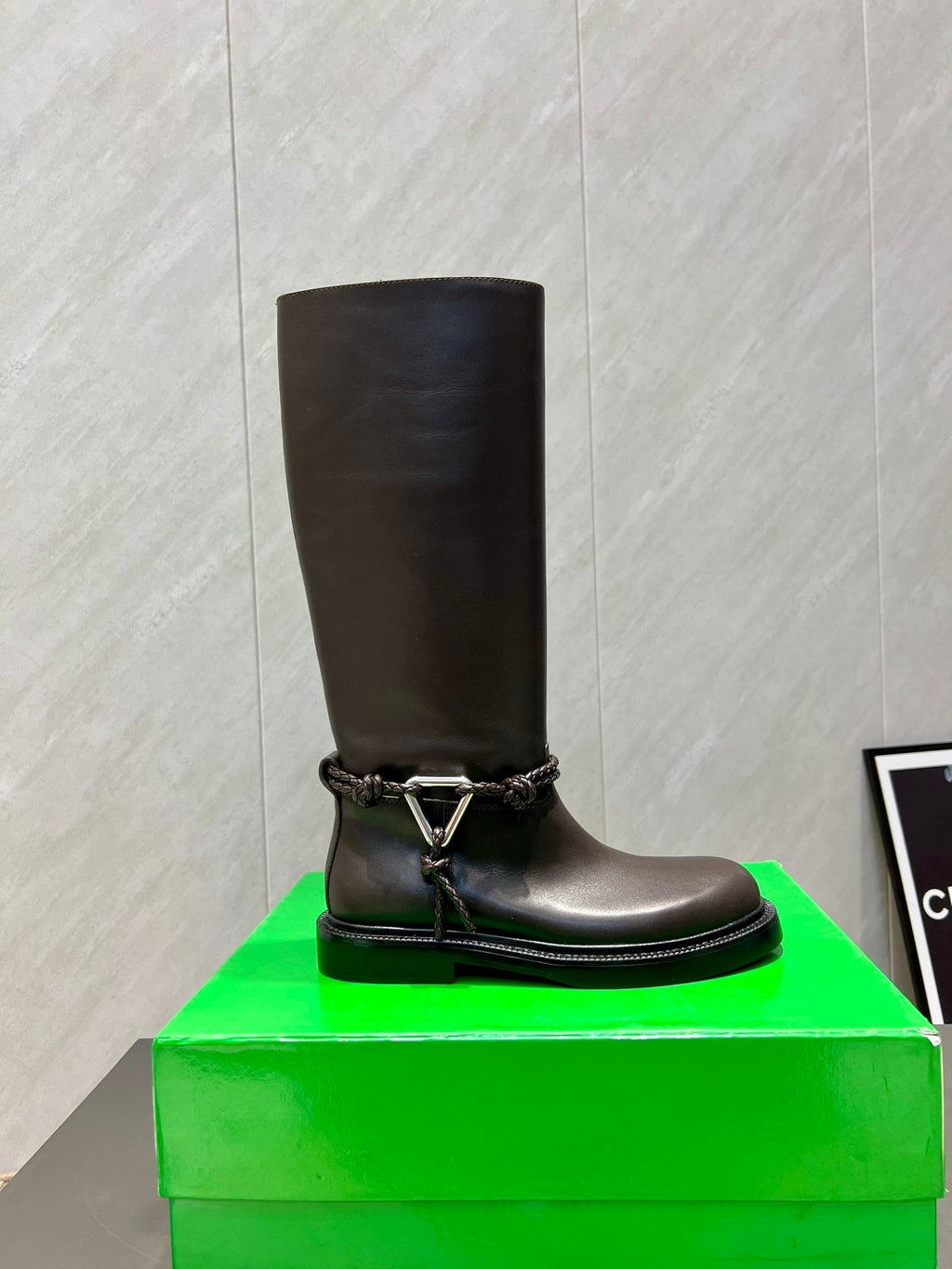 BV James Long Boot Taupe Brown Calfskin 540193