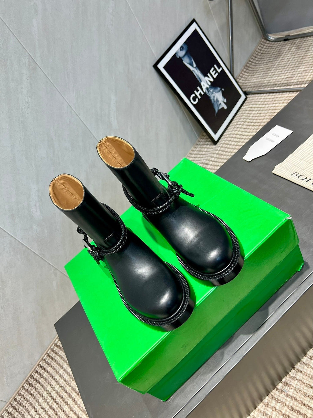 BV James Ankle Boot Black Calfskin 540194