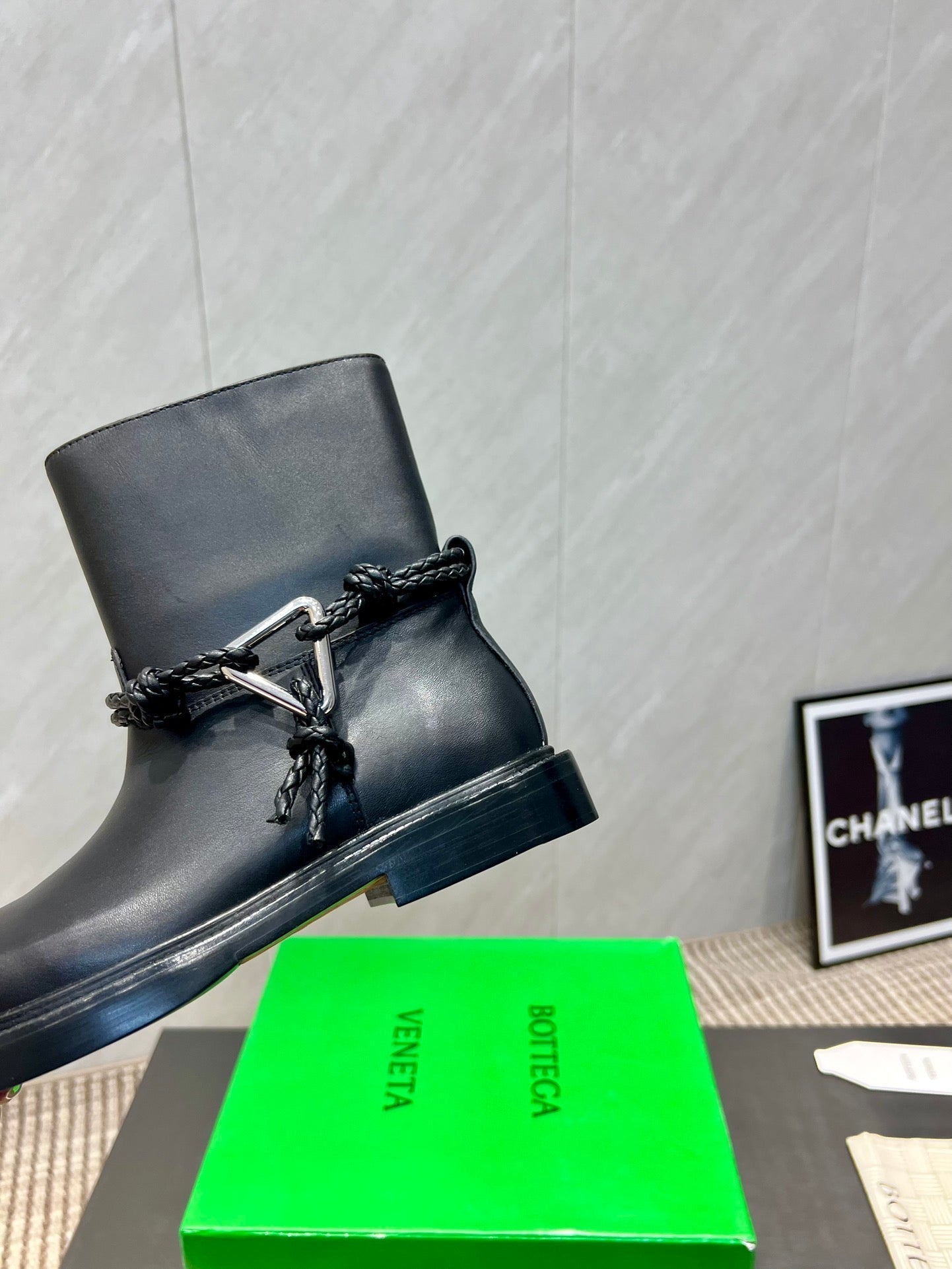 BV James Ankle Boot Black Calfskin 540194