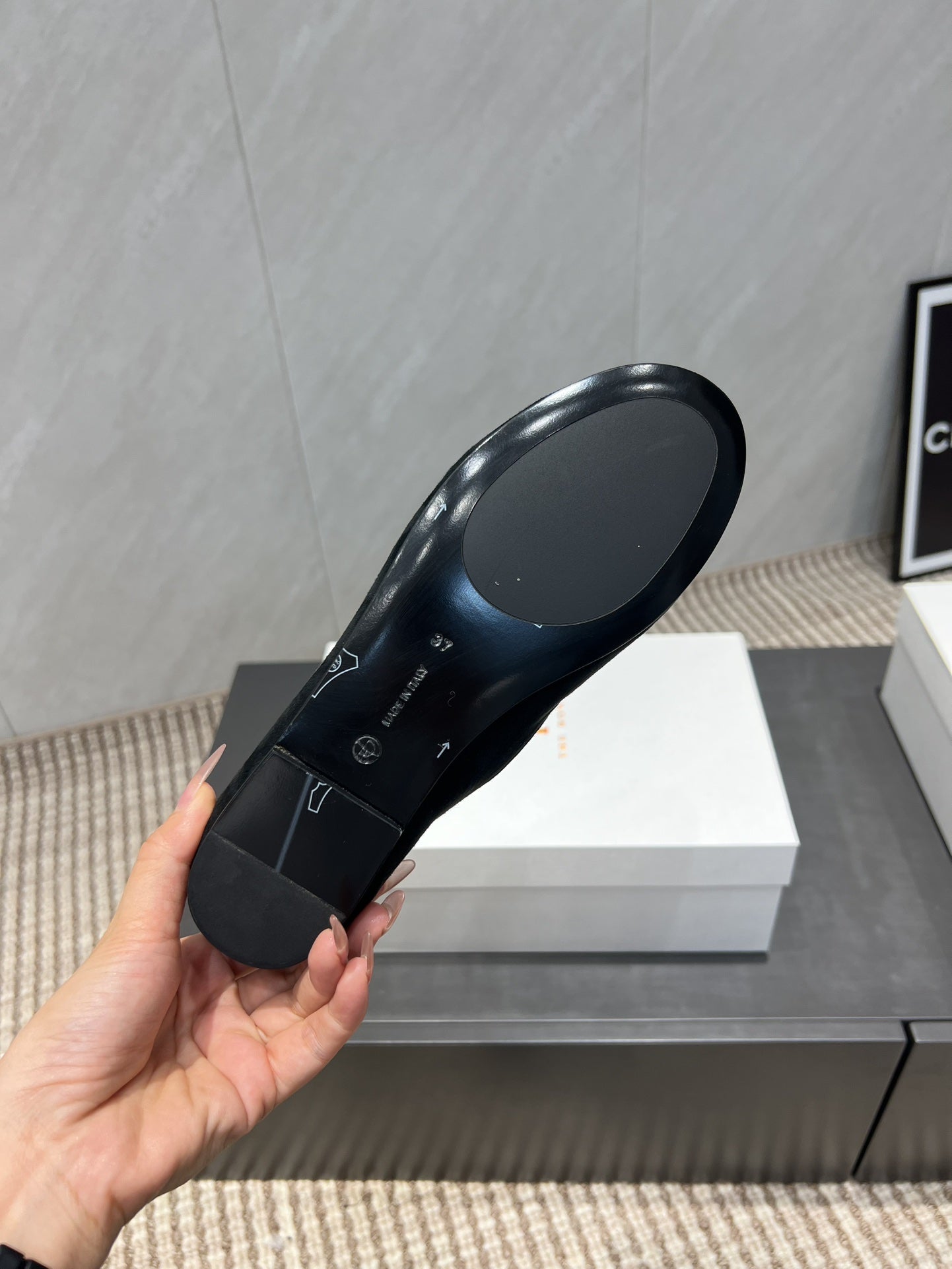 The Row 2025 Tipi Loafer Black Suede 540518