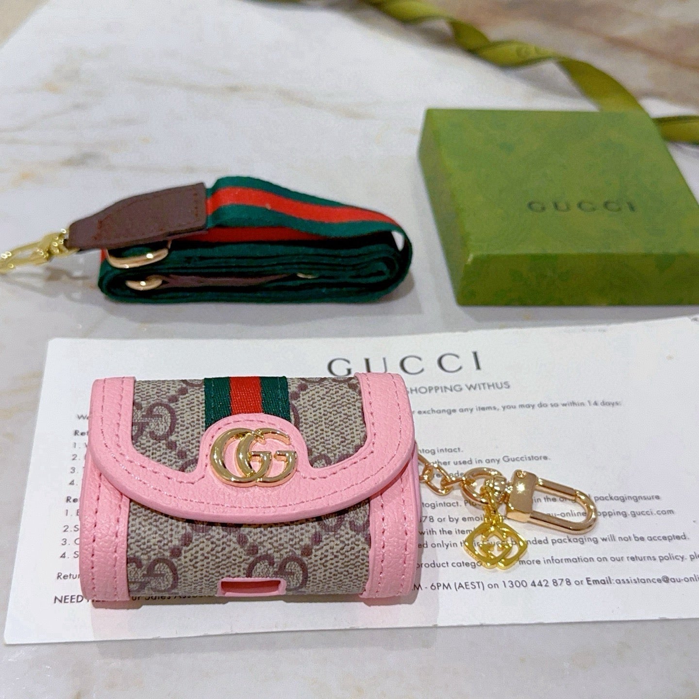 Gucci Pink Bag Charm