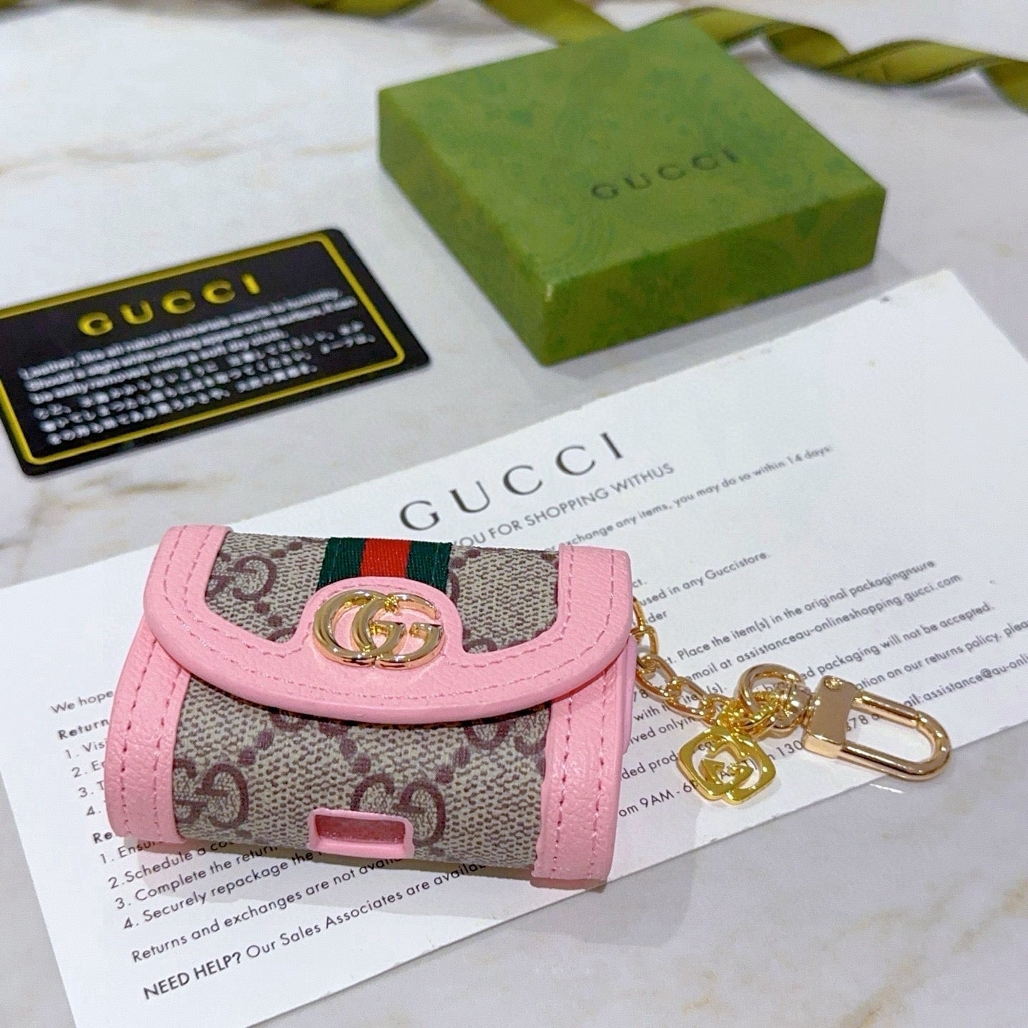 Gucci Pink Bag Charm