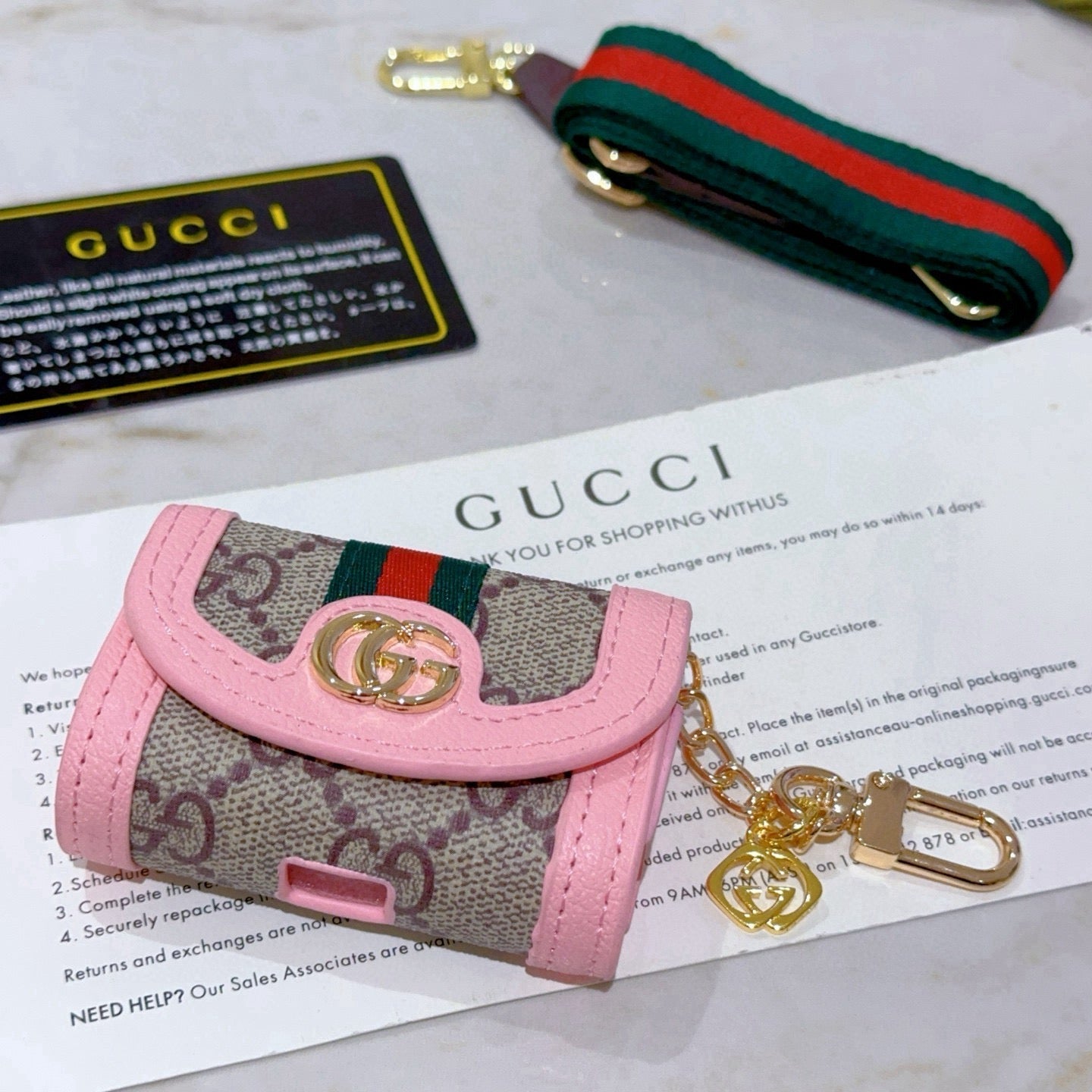 Gucci Pink Bag Charm