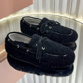 Miumiu 25 Loafer Black Wool 548411