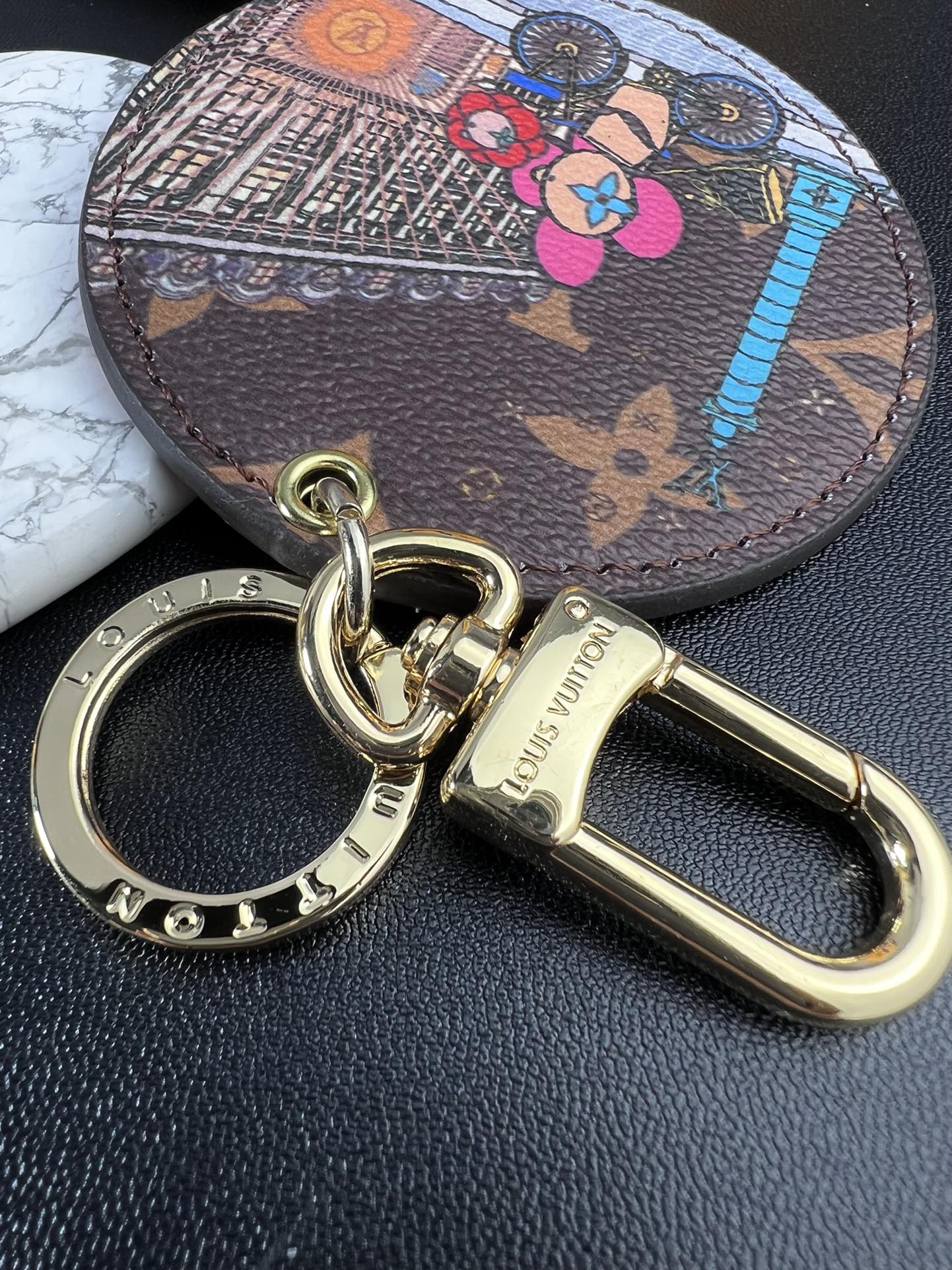 LV Round Charm