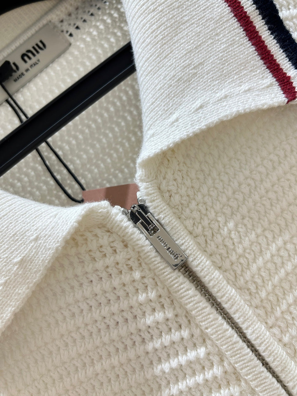 Miumiu 2025 Cardigan White Cotton