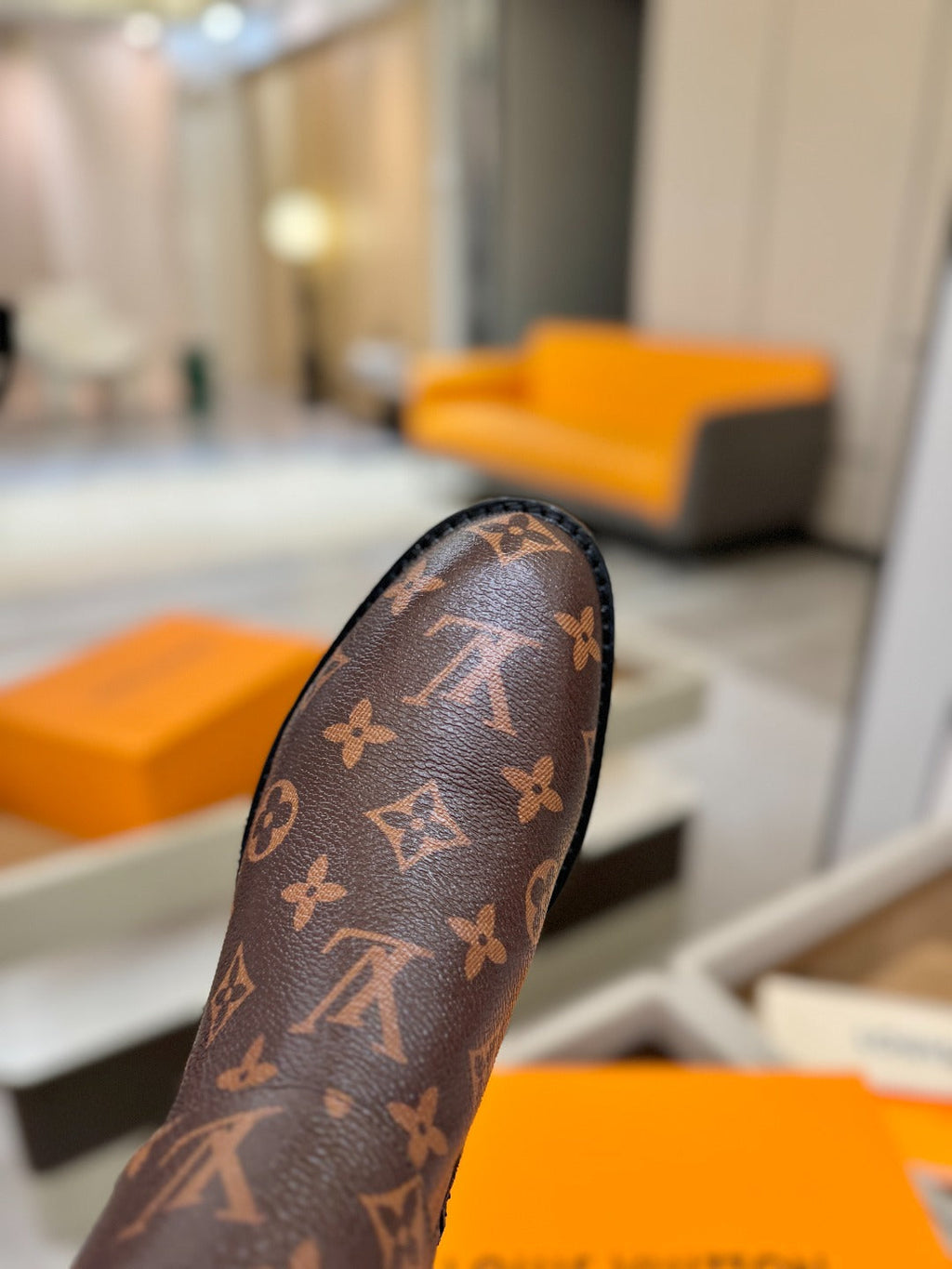 LV Midtown Flat Ankle Boot Brown Monogram Canvas 574330