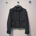 CD 25 Plaid Jacket Black Wool Cashmere 320978