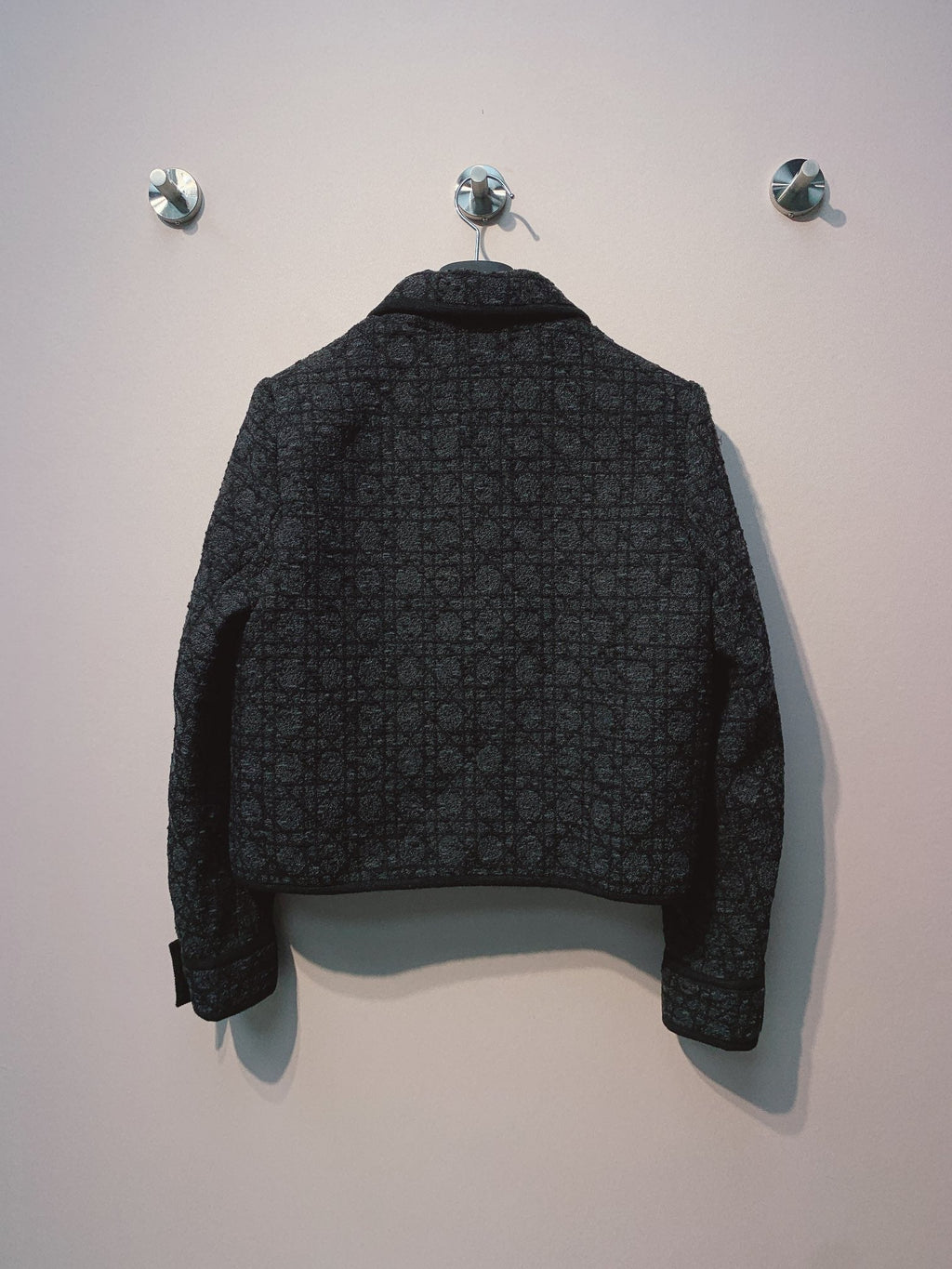 CD 25 Plaid Jacket Black Wool Cashmere 320978