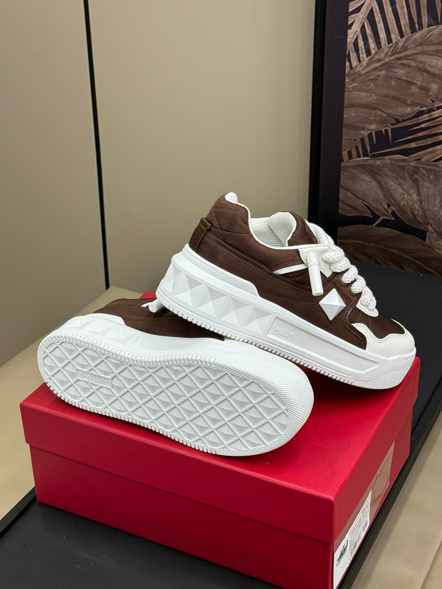 VT 2025 Sneakers Brown White Cowhide 548581