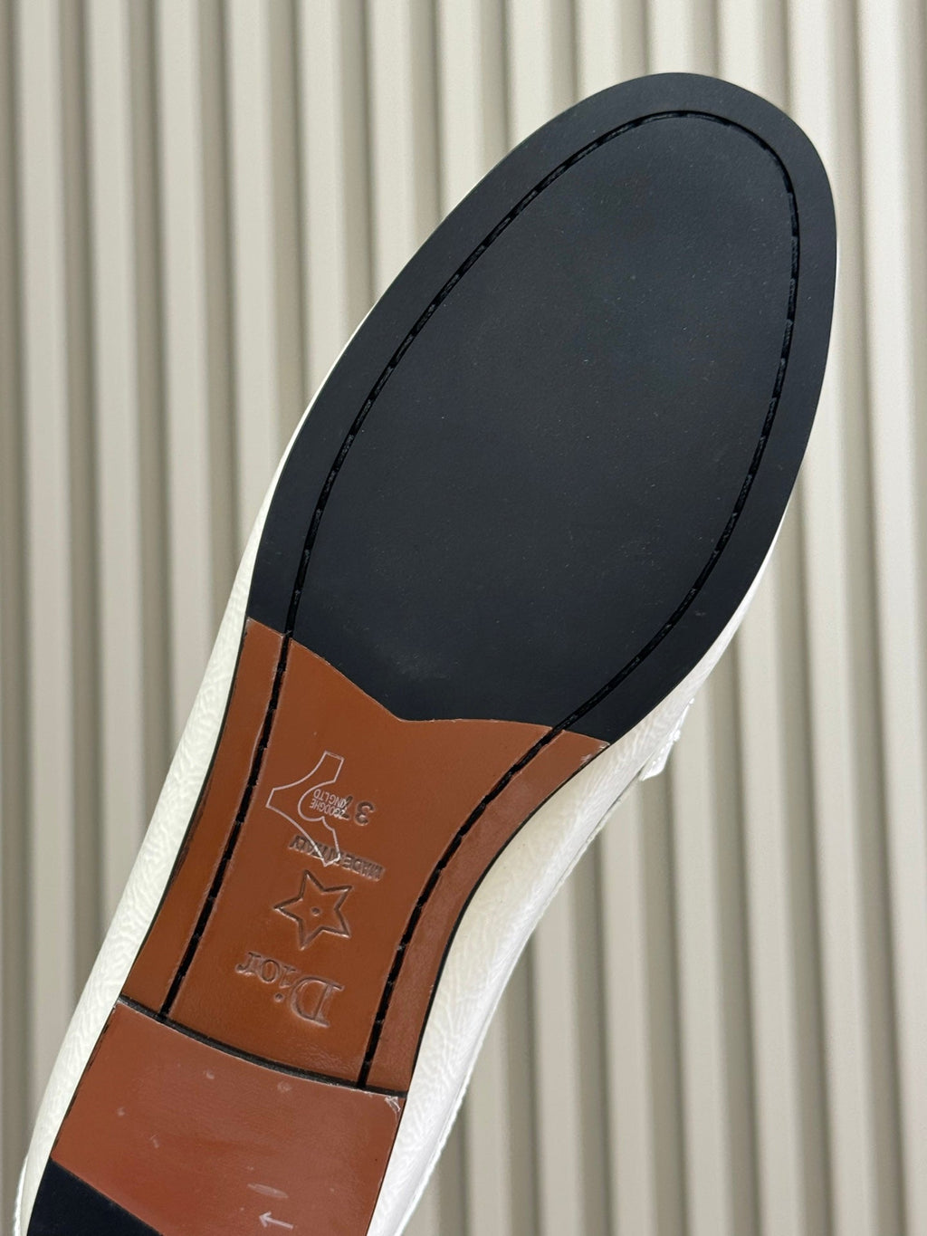 CD Time Loafer White Glossy Calfskin 561785