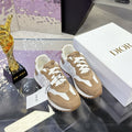 CD C'est Dior Sneaker Taupe White Mesh Suede Calfskin 546577