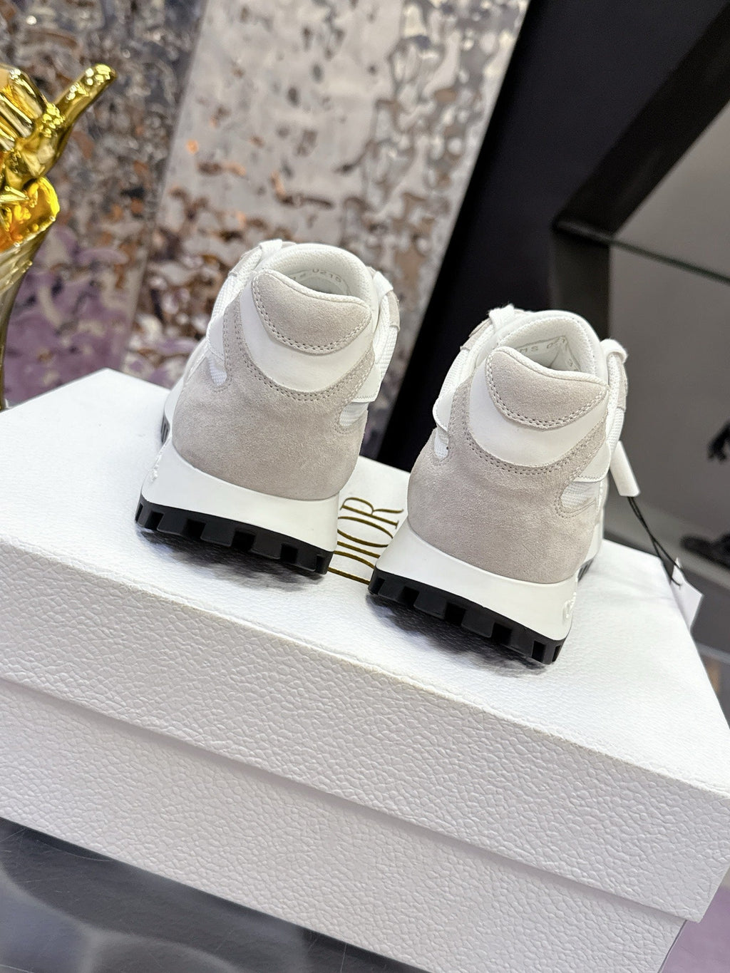 CD C'est Dior Sneaker White Mesh Suede Calfskin 546580