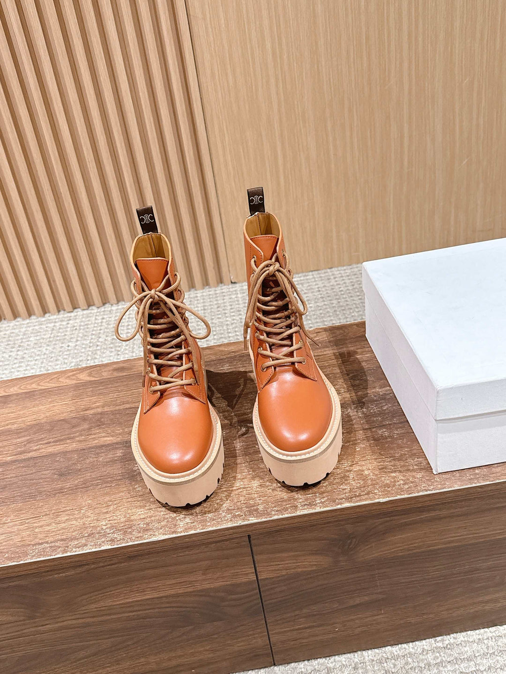 Celine 25 Boot Brown Calfskin 554010