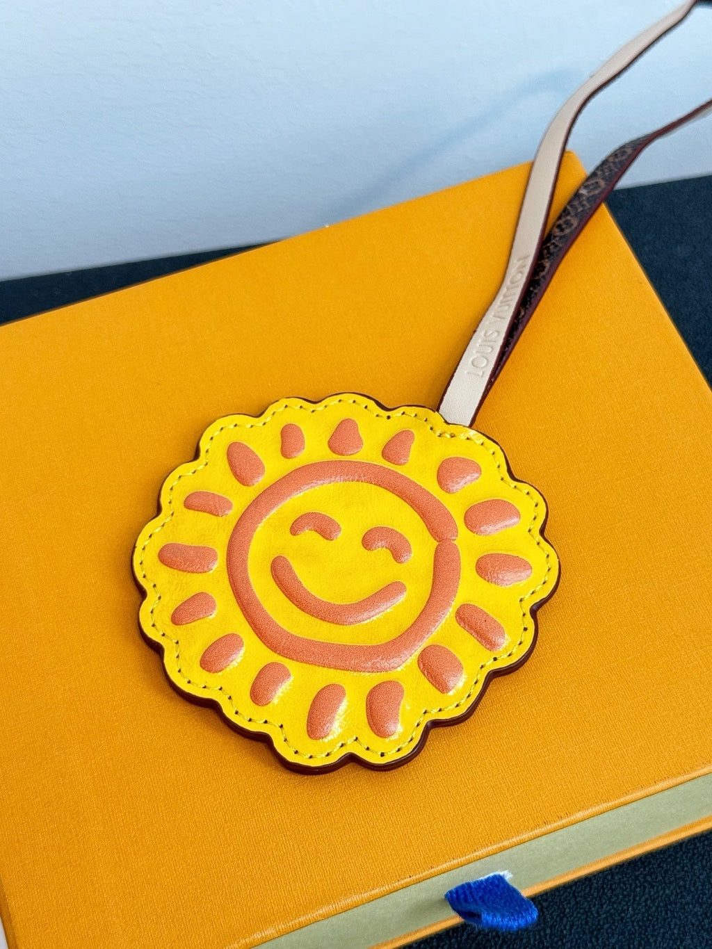 LV Sun Charm Yellow mix Colors Cowhide Canvas