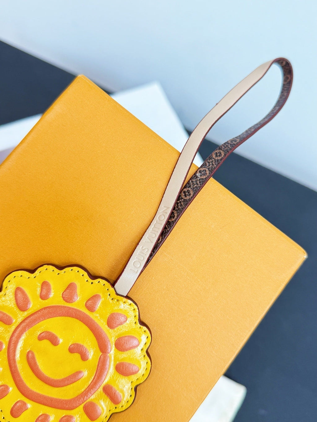 LV Sun Charm Yellow mix Colors Cowhide Canvas