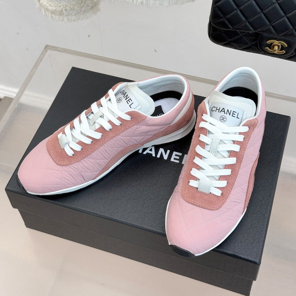 Cruise 2025/26 Trainers Cream Pink Suede Fabric