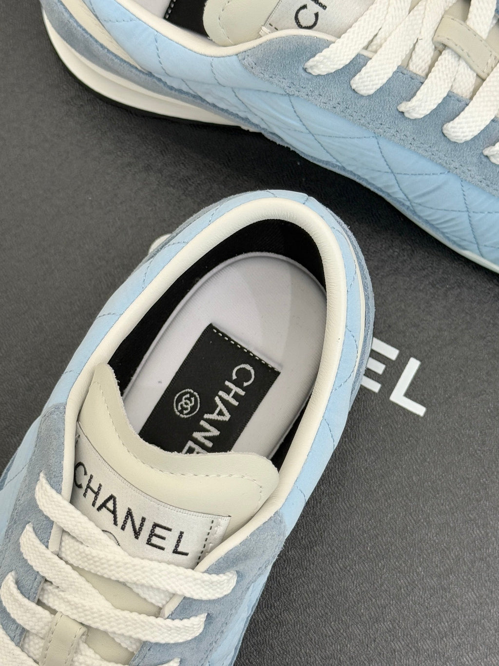 Cruise 2025/26 Trainers Powder Blue Suede Calfskin Fabric