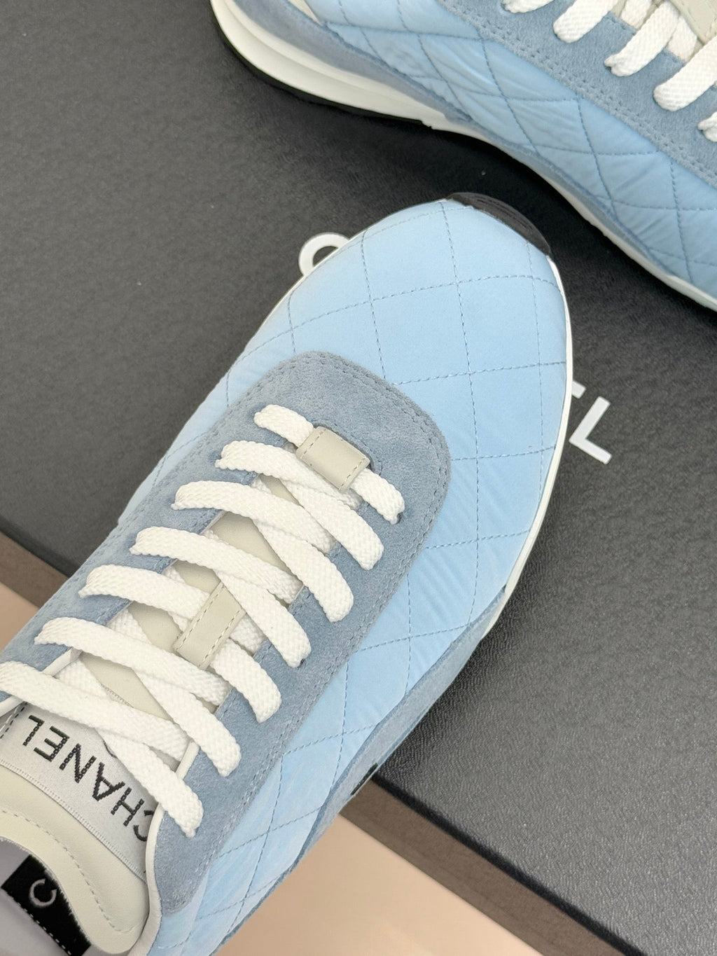 Cruise 2025/26 Trainers Powder Blue Suede Calfskin Fabric