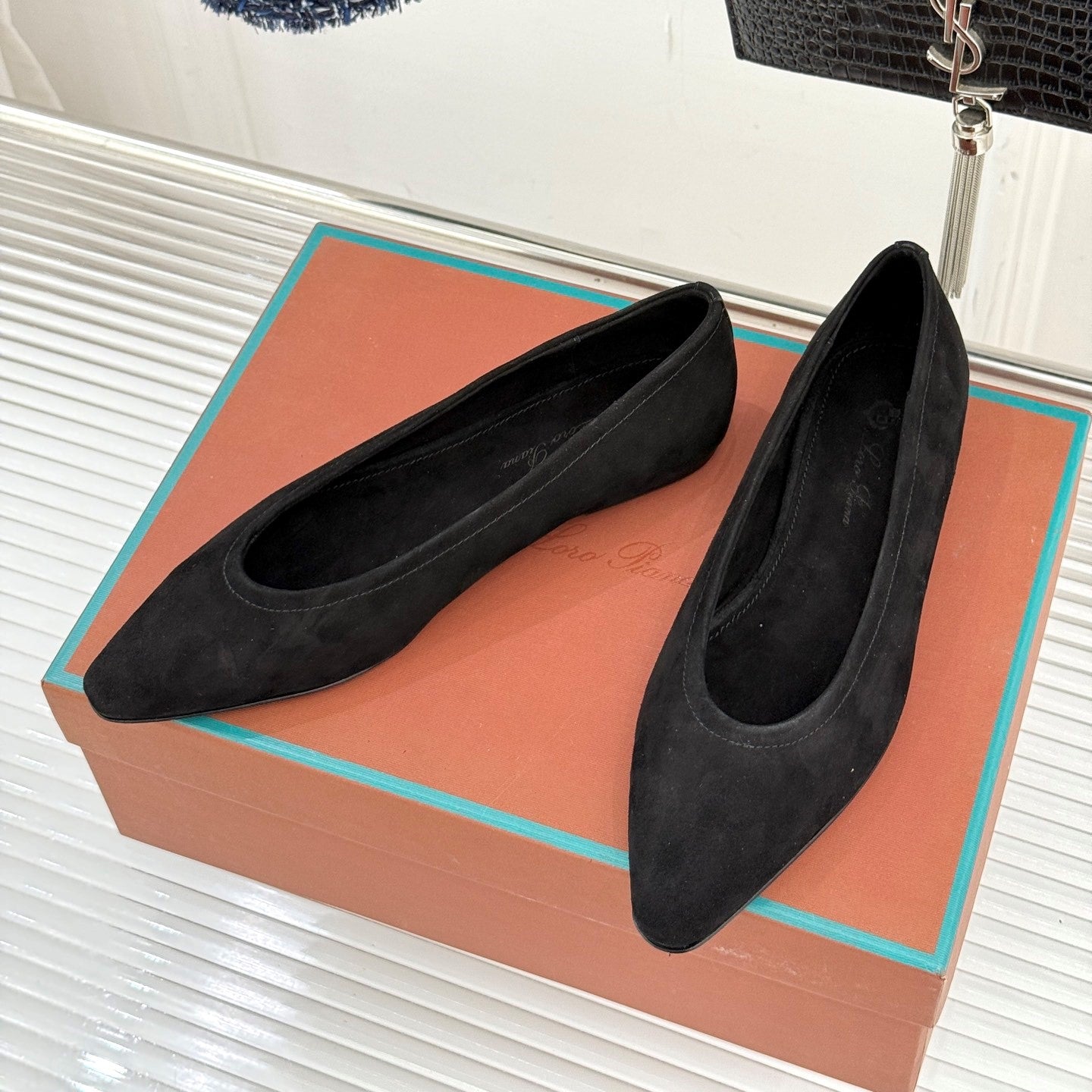 LP Primula Ballet Flat Black Suede 570689