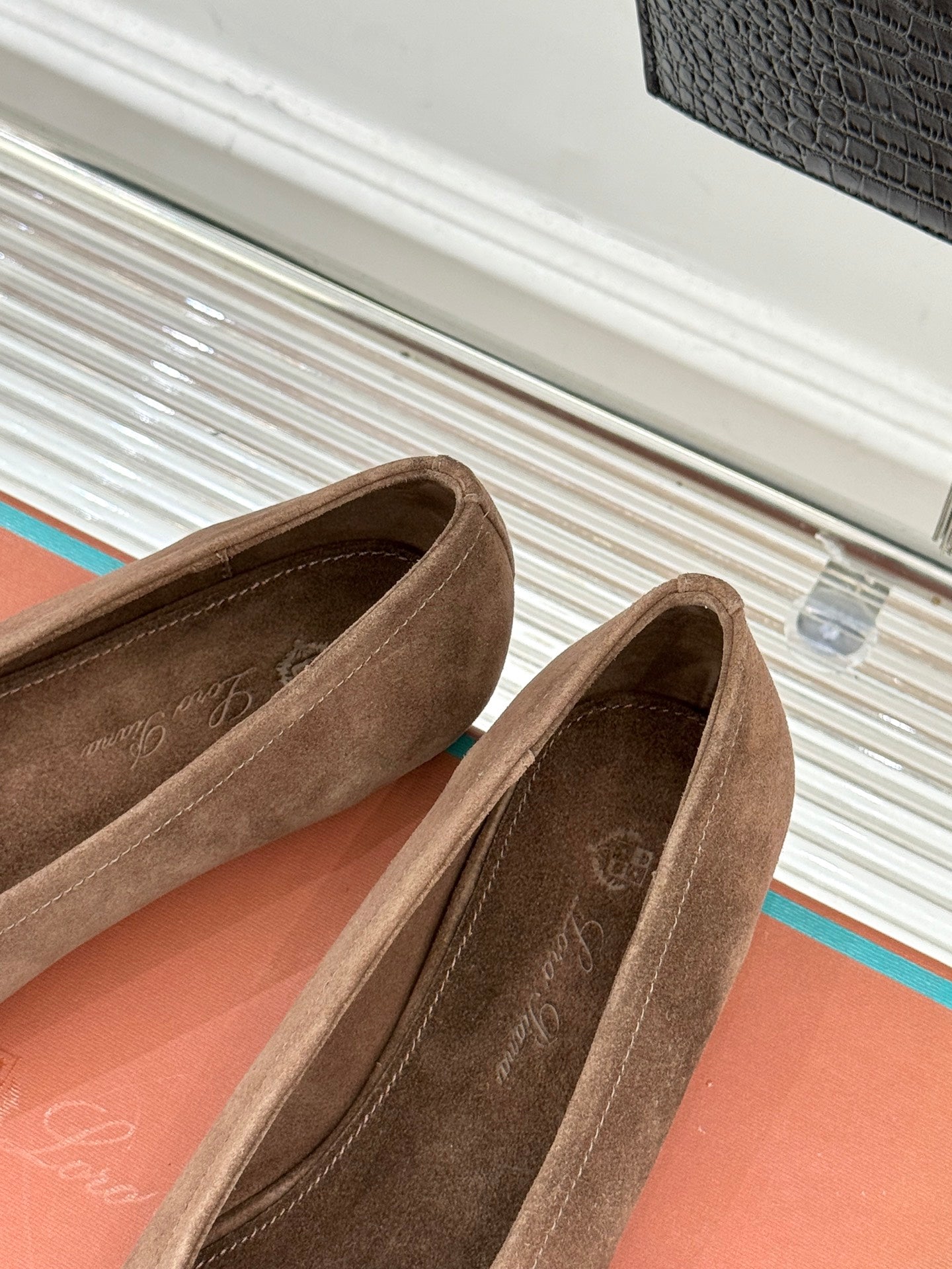 LP Primula Ballet Flat Coffee Brown Suede 570690