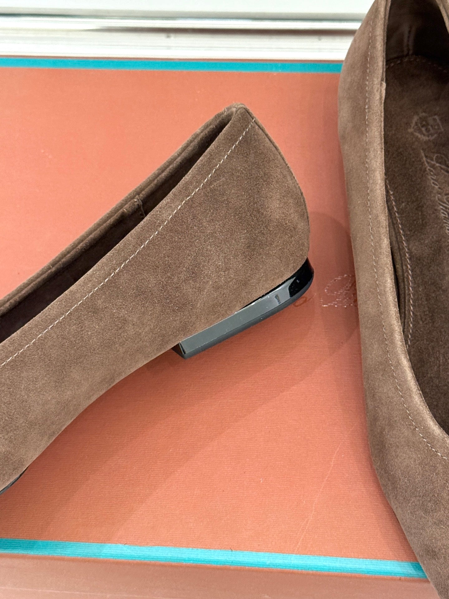 LP Primula Ballet Flat Coffee Brown Suede 570690