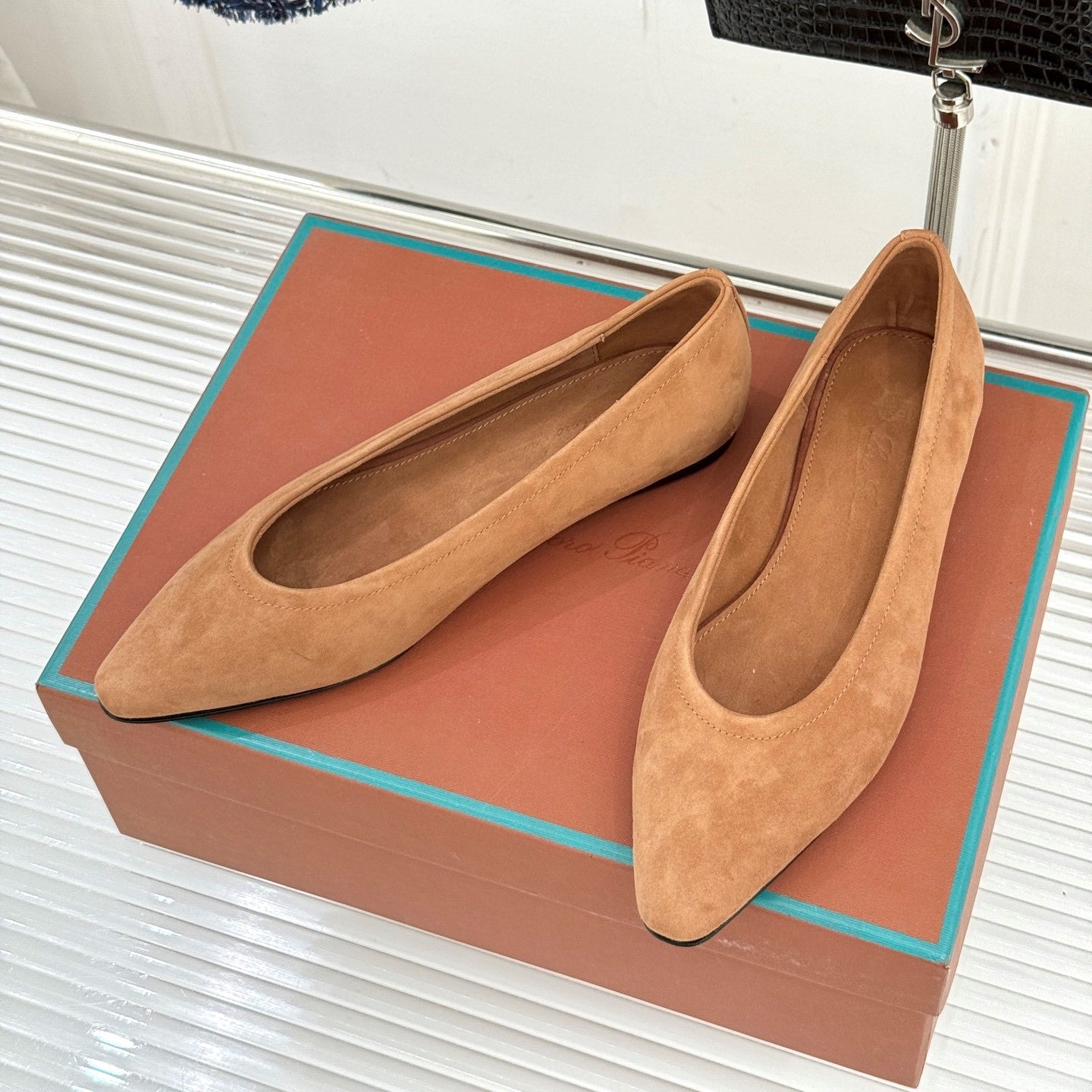 LP Primula Ballet Flat Brown Suede 570692