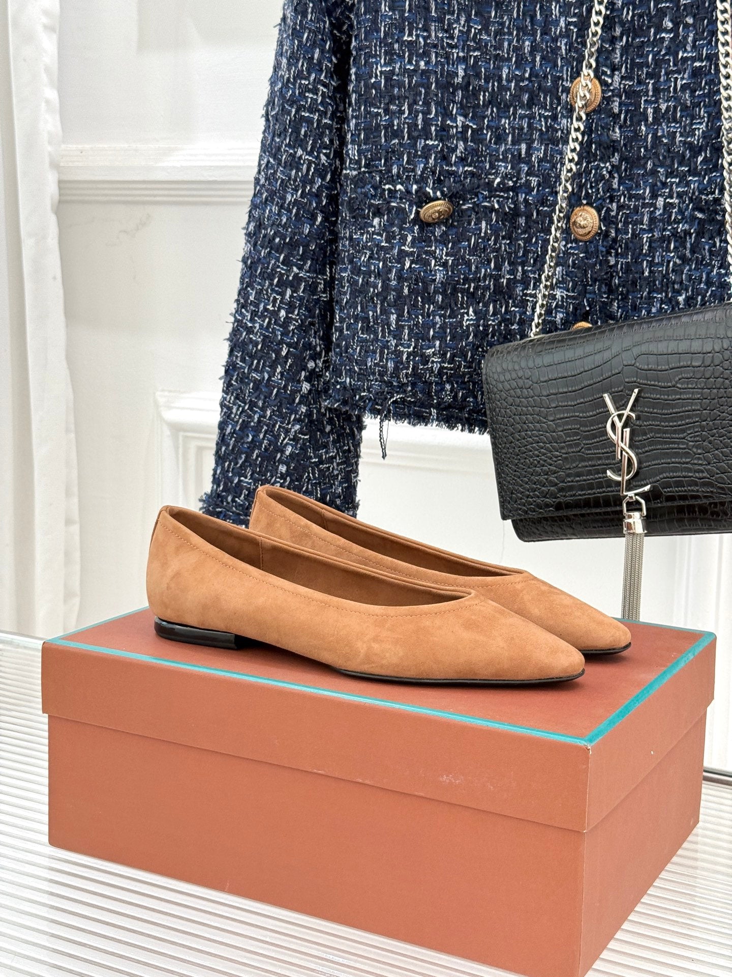 LP Primula Ballet Flat Brown Suede 570692