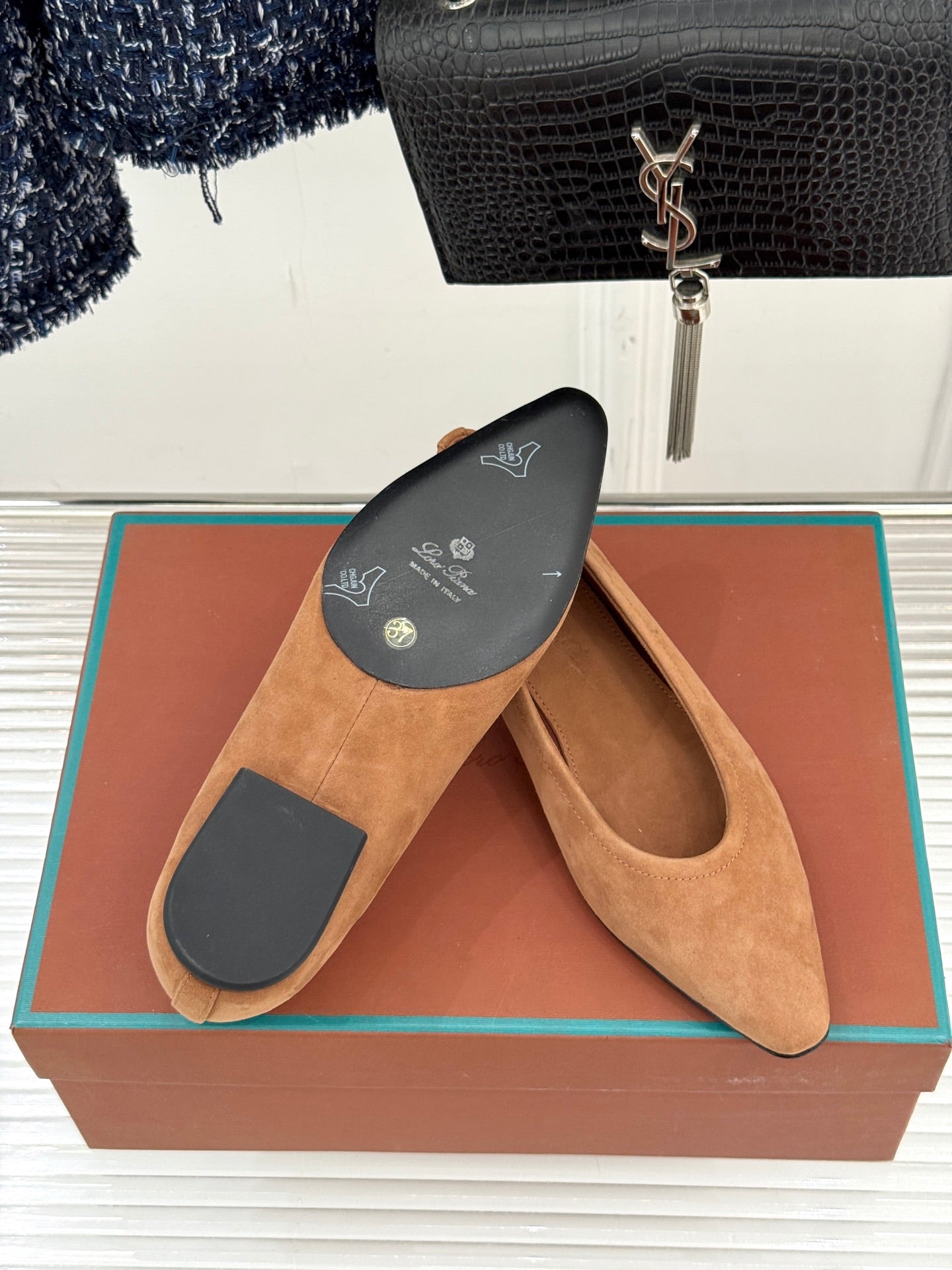 LP Primula Ballet Flat Brown Suede 570692