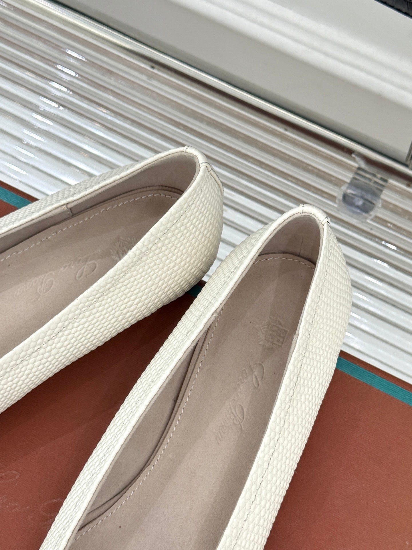 LP Primula Ballet Flat White Leather 570693
