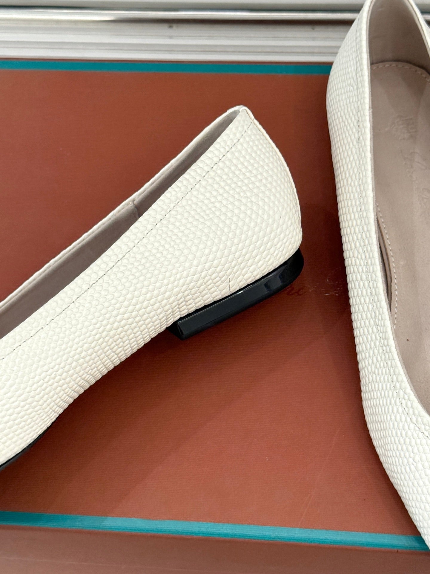 LP Primula Ballet Flat White Leather 570693