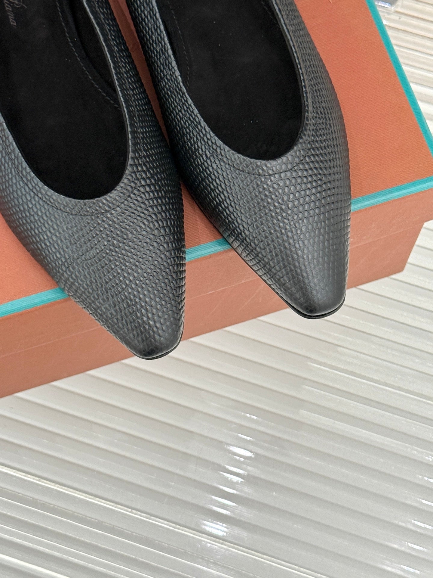 LP Primula Ballet Flat Black Leather 570694